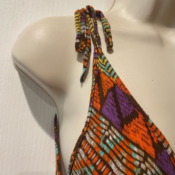 Cost Plus World Market Colorful Tribal dress w/flaw (hole) Size S/M - Picture 2 of 7